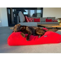 Hondenbed rood ribcord superlarge