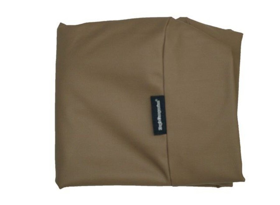 Hondenbed taupe leather look extra small