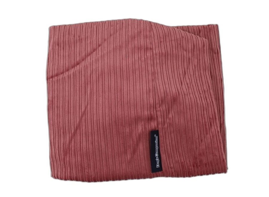 Hondenbed oud roze double ribcord small