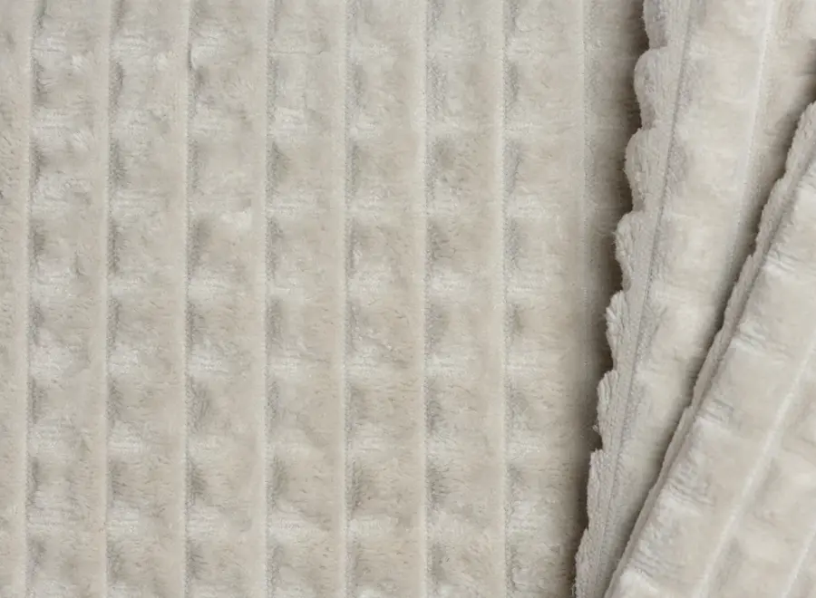 Little Square Soft Sand Hondenkussen | Luxe Zandkleurig Velours Hondenbed met EPS-Parels | Dog's Companion
