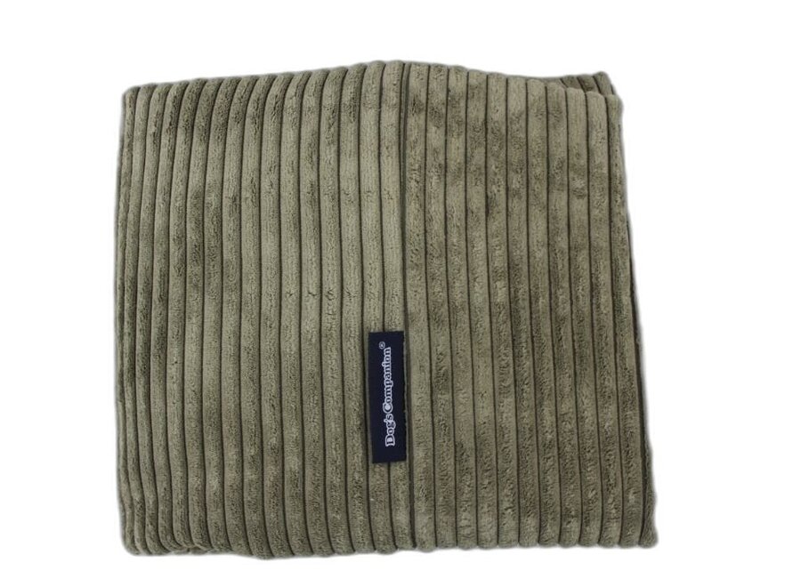 Hoes hondenbed olive giant ribcord superlarge
