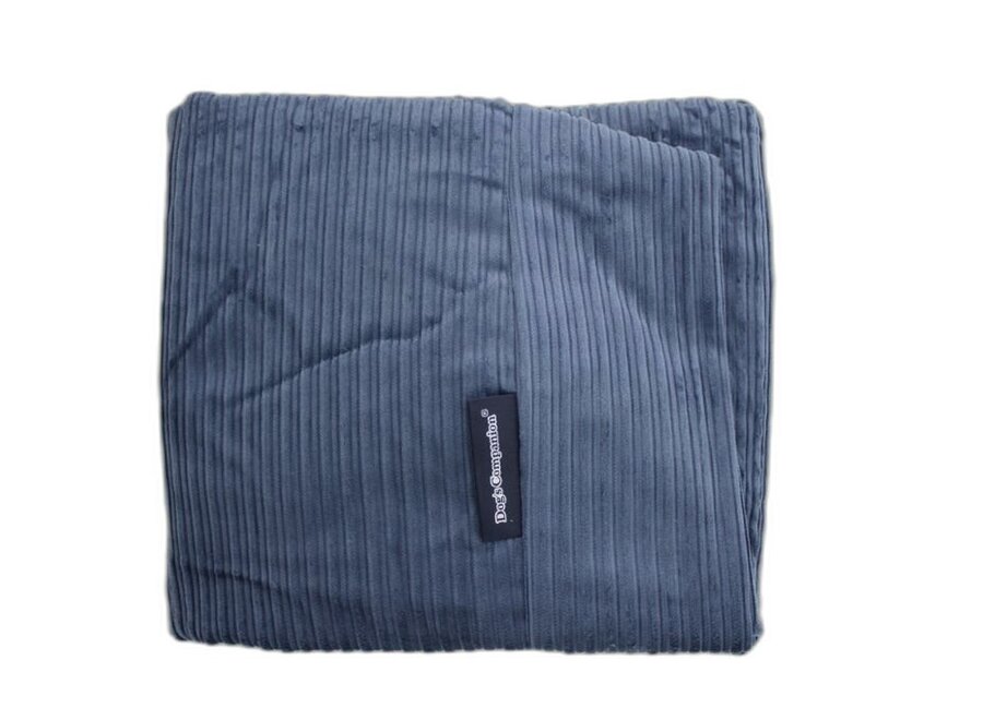 Hoes hondenbed rafblauw double ribcord extra small