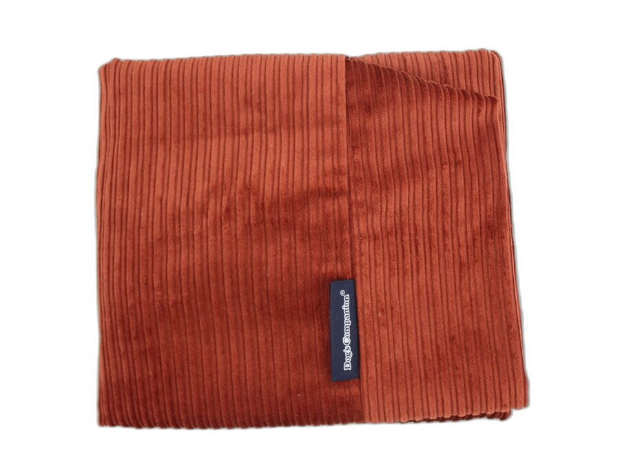 Hoes hondenbed brique double ribcord medium