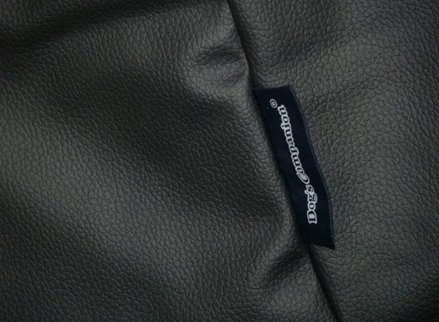 Hondenbed zwart leather look extra small