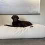 Hondenbed ivory leather look large
