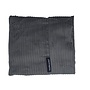 Hoes hondenbed muisgrijs double ribcord superlarge