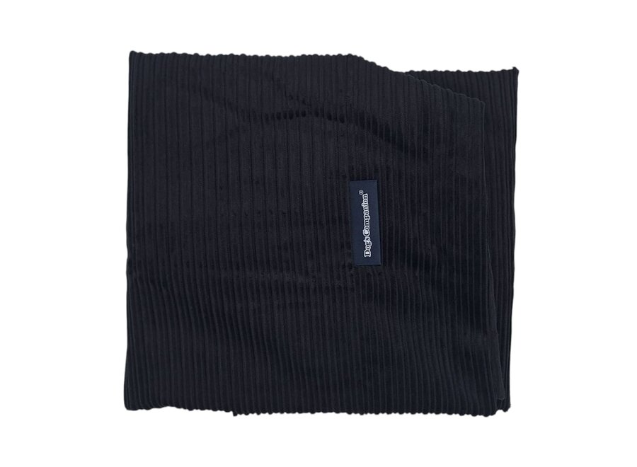 Hondenbed zwart double ribcord extra small