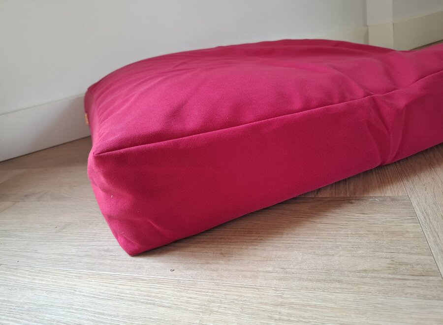 Hondenbed bench kussen roze 68 x 68 x 12 cm