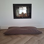 Hondenbed bench kussen taupe  110 x 55 cm