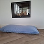 Hondenbed bench kussen blauw 110 x 52 cm