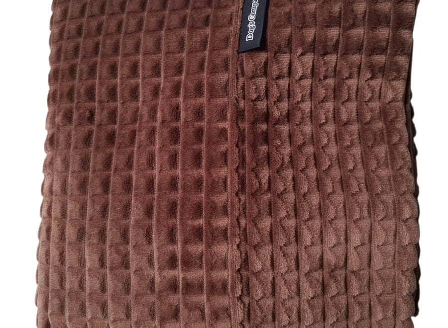 Hoes hondenbed little square soft brown superlarge