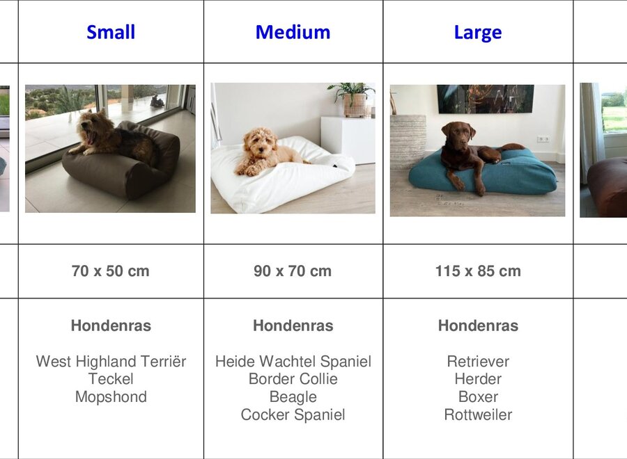 Hoes hondenbed muisgrijs large
