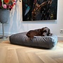 Hondenbed muisgrijs double ribcord small
