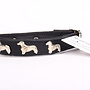 Leren halsband Kaninchen Teckel (klein) zwart
