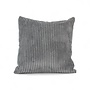 Grijs sierkussen 45x45 brede ribcord | luxe velours corduroy kussen voor de bank in muisgrijs en zachtgrijs