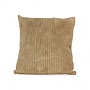 Camel sierkussen 45x45 brede ribcord | luxe velours corduroy kussen voor de bank in camel, beige en sand