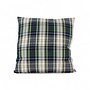Tartan Sierkussen 45x45 cm | Geweven Schotse Ruit in Groen en Blauw | Dog’s Companion