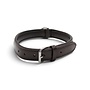 Leren hondenhalsband Bruin Klassiek van hoogwaardig leer, comfortabel, sterk en tijdloos
