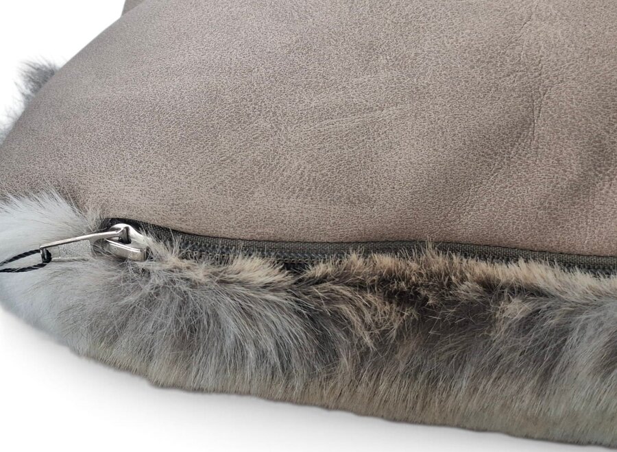 BIGGAPad LUCHS hondenkussen met Geltex, zachte doorgestikte hoes en slijtvaste kunstleren onderzijde L: 110 × 80 cm, circa 11 cm hoog
