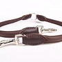 Leren koppelriem hond voor 2 honden (2 x 40 cm)