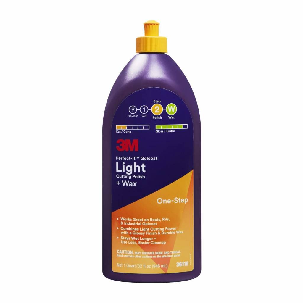 3M products Gelcoat Light Compound + Wax