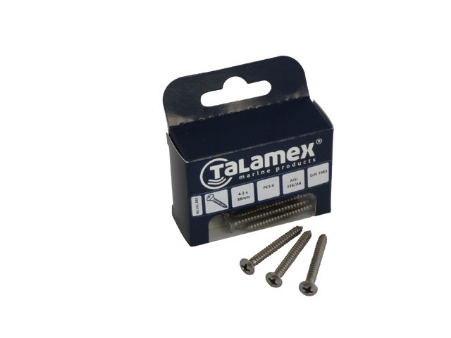 Talamex RVS Plaatschroef Lens-Philipskruiskop