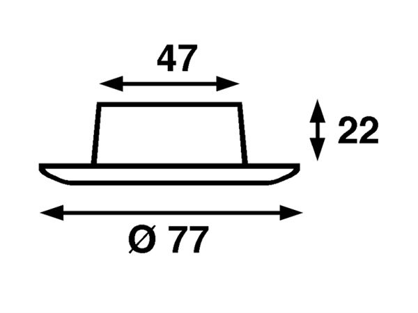 Båtsystem Inbouwspot Nova LED