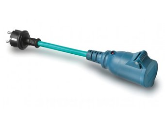 Mastervolt Verloopstekker, CEE naar CEE stekker met spanningsindicatie