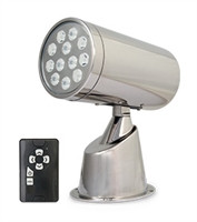 Marinco Wireless LED IP67 SS Spotlight With Remote