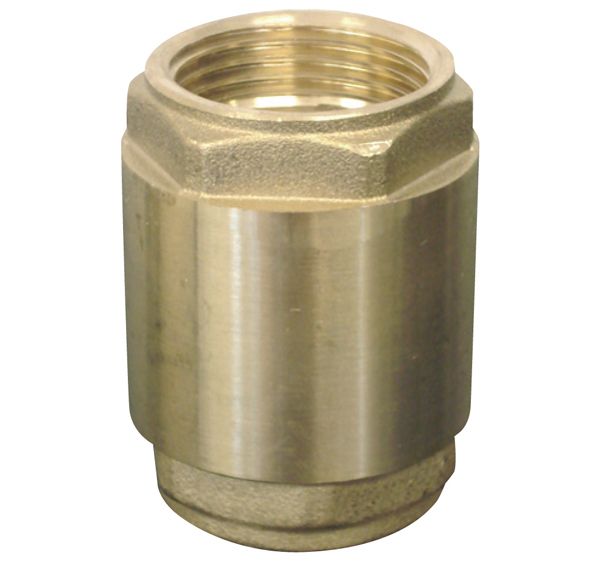 Messing terugslagklep