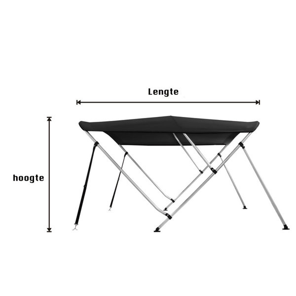 Talamex Bimini Top 3-Boogs Deluxe, foto 2 van 3