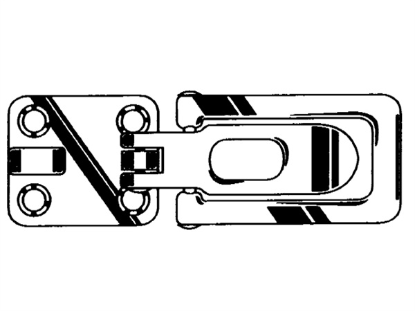 Roca Luikvastzetter Messing verchroomd
