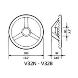 Ultraflex Kunststof Stuurwiel