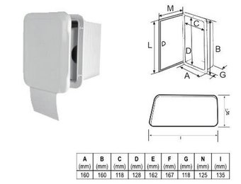 Nuova Rade Toilet-rol houder met deur