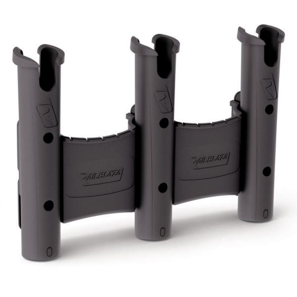 Railblaza RodStow Rod Holder Triple met bakje zwart