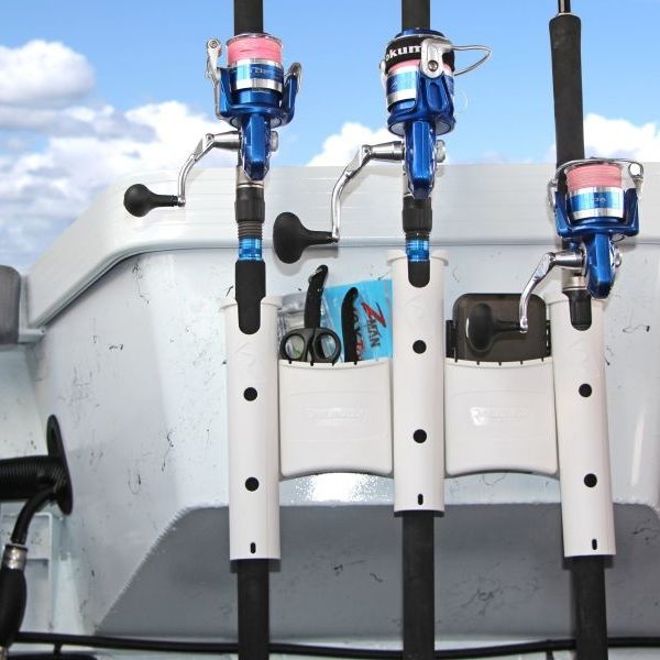 Railblaza RodStow Rod Holder Triple met bakje wit, foto 2 van 2