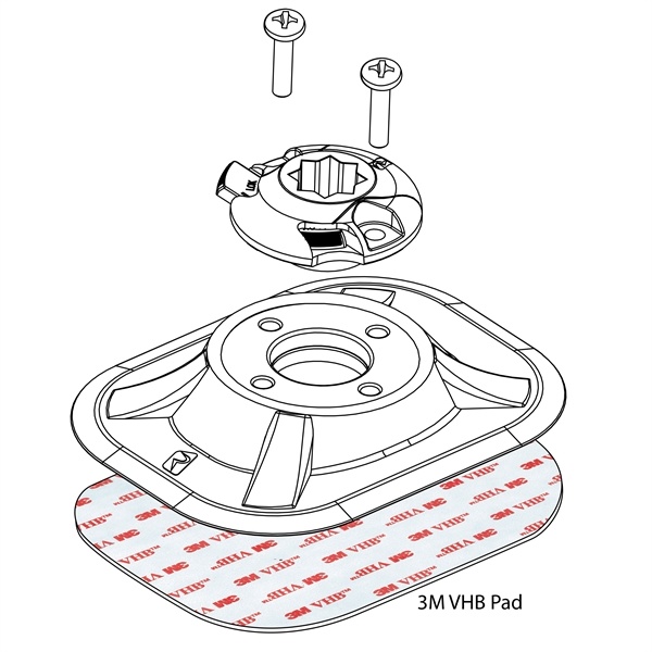 Railblaza RIB Port Incl. StarPort Zwart +3M VHB
