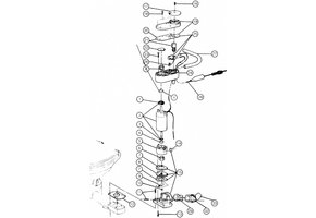 Jabsco Behuizing kit nr. 4, 5, 7, 11, 14, 16, 18,, 20, 23, 24, 26, 30 (29200- serie) 29116-1000