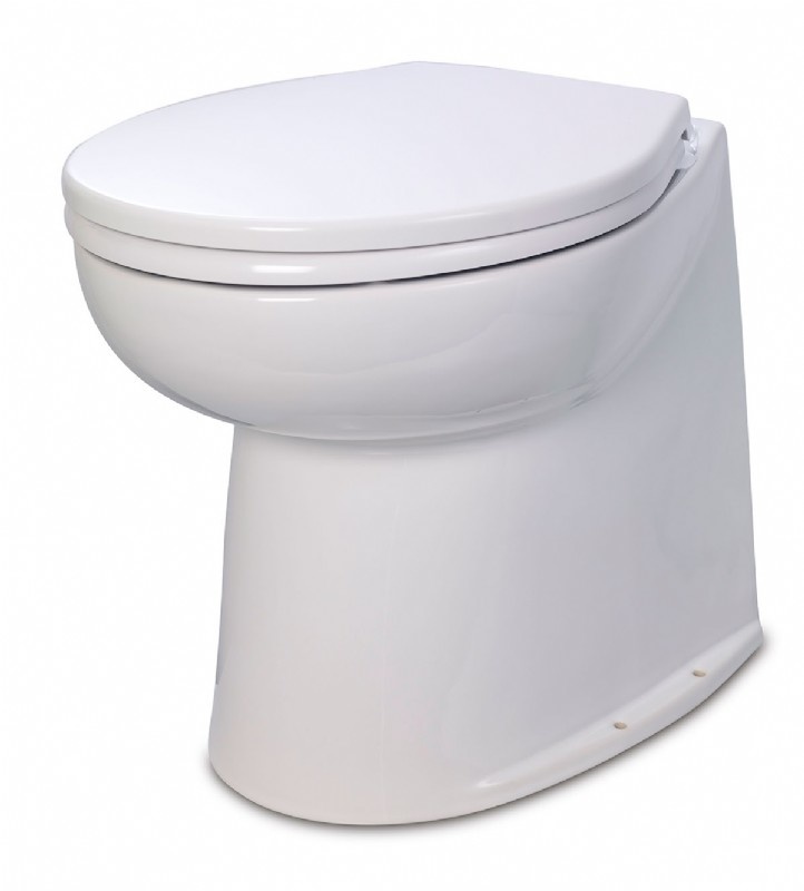Jabsco De luxe 17'' elektrisch toilet recht met spoelwaterpomp