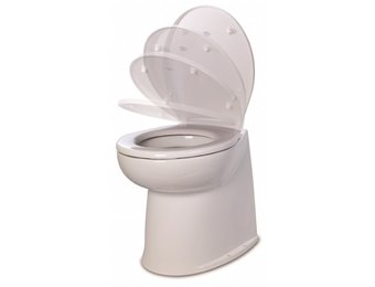 Jabsco De luxe 17'' elektrisch toilet recht met spoelwaterpomp soft closing