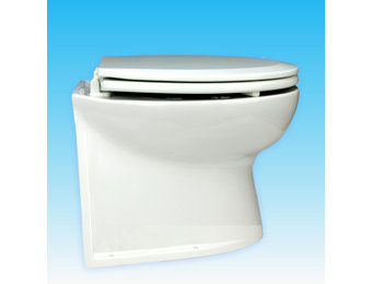 Jabsco De luxe 14'' elektrisch toilet recht met spoelwaterpomp