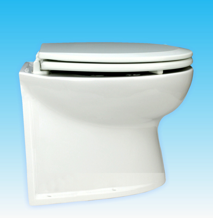 Jabsco De luxe 14'' elektrisch toilet recht met spoelwaterpomp