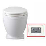 Jabsco Lite flush elektrisch toilet met 2-knops bedieningspaneel