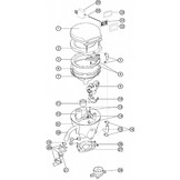 Jabsco Lite flush elektrisch toilet met 2-knops bedieningspaneel