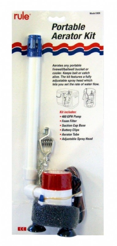 Rule 202K Visbun beluchter pomp kit 12V 23 L/M