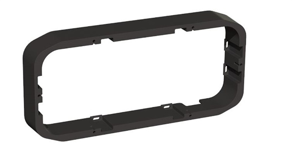 Fusion PS-A43SPB, Panel-Stereo Surfacemount Spacer, 43MM Zwart