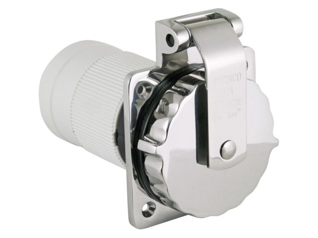 Marinco 220 Ez Lk walstroom aansluiting rvs Export