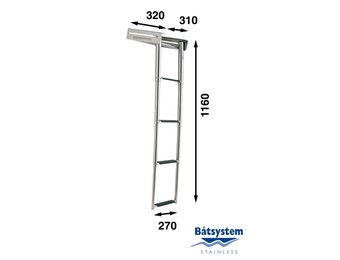 Båtsystem Telescopische ladder 4 treden 1160MM