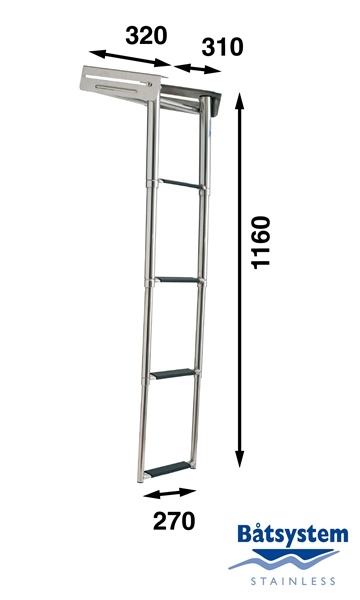 Båtsystem Telescopische ladder 4 treden 1160MM