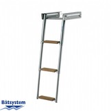 Båtsystem ladder rvs 3 treden teak
